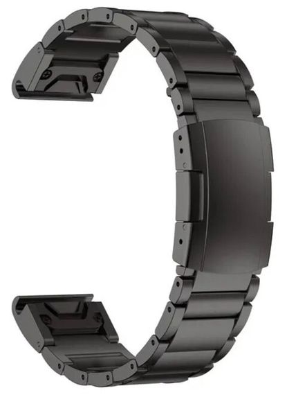 Браслет сменный Garmin QuickFit 26 мм титановый темно-серый DLC