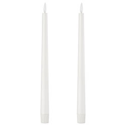 IKEA SMÅLOM  (ИКЕА СМОЛОМ)  -  Свеча коническая LED - на батарейках белая