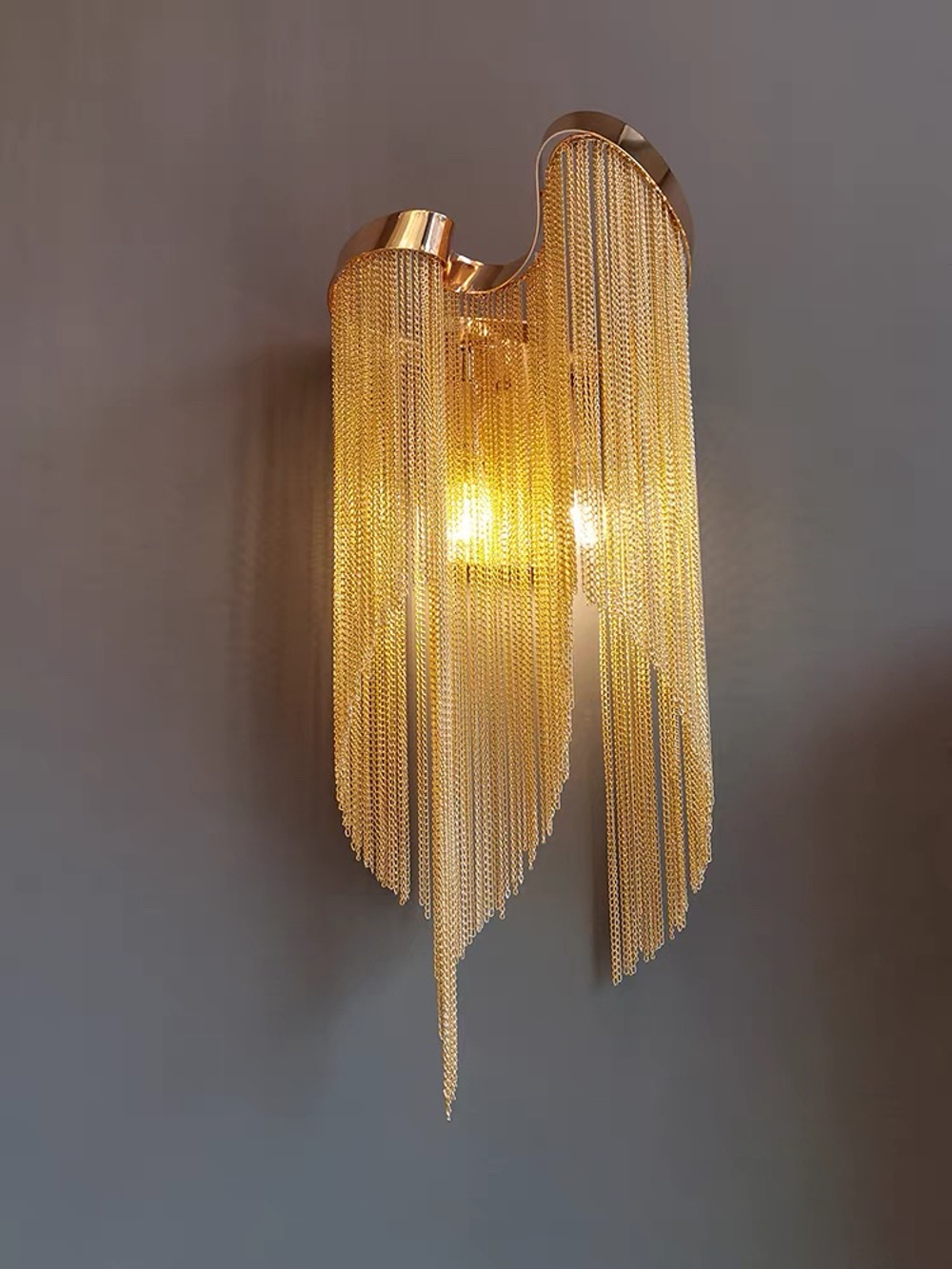 Wall design lamp Stream by Terzani (Gold)