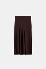 АТЛАСНАЯ ЮБКА МИДИ В ГОРОШЕК — ZARA