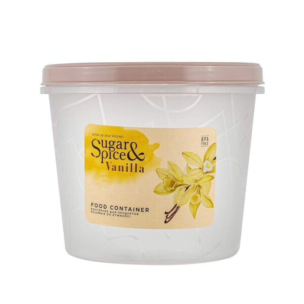 Банка для продуктов Sugar&Spice Ваниль с завинчивающейся крышкой 0,7л латте
