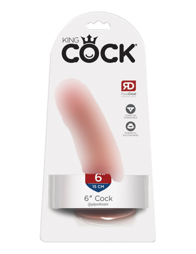 Фаллоимитатор King Cock 6" Cock - Flesh Pipedream 550121PD