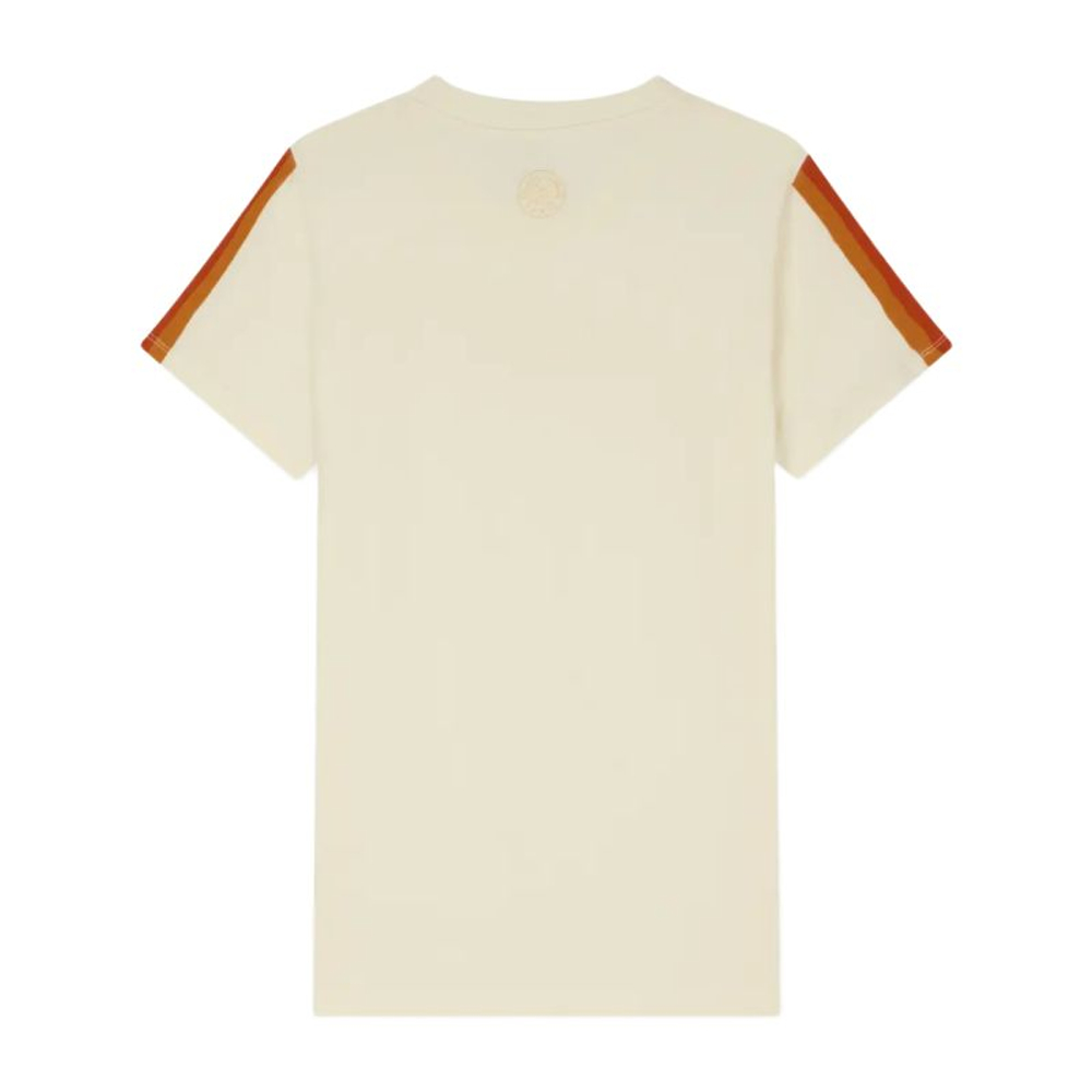 Женская теннисная футболка Roland Garros Color Lines - экрю