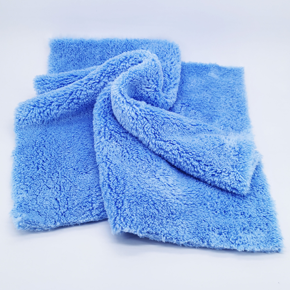 DRY MONSTER Plush Двусторонняя, мягкая,с длинным ворсом 40*40 Голубая 500г.м