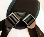 Страпон-трусики с двумя сменными насадками Uni Strap 8'' (Цвет: телесный с черным и серым)