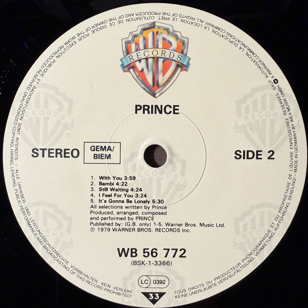 Prince ‎– Prince (Германия)