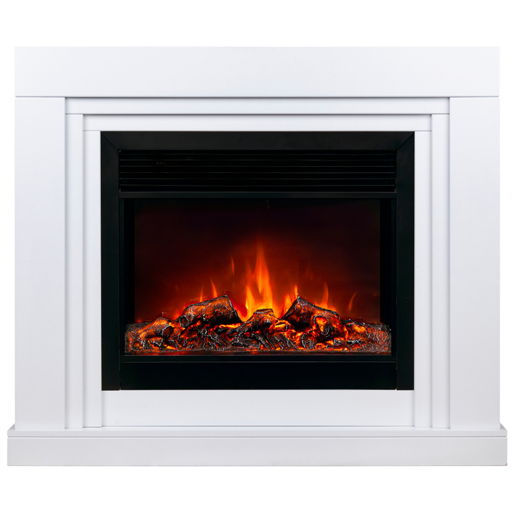 Каминокомплект Real Flame Stanley 26 WT с очагом Moonblaze Deluxe Black