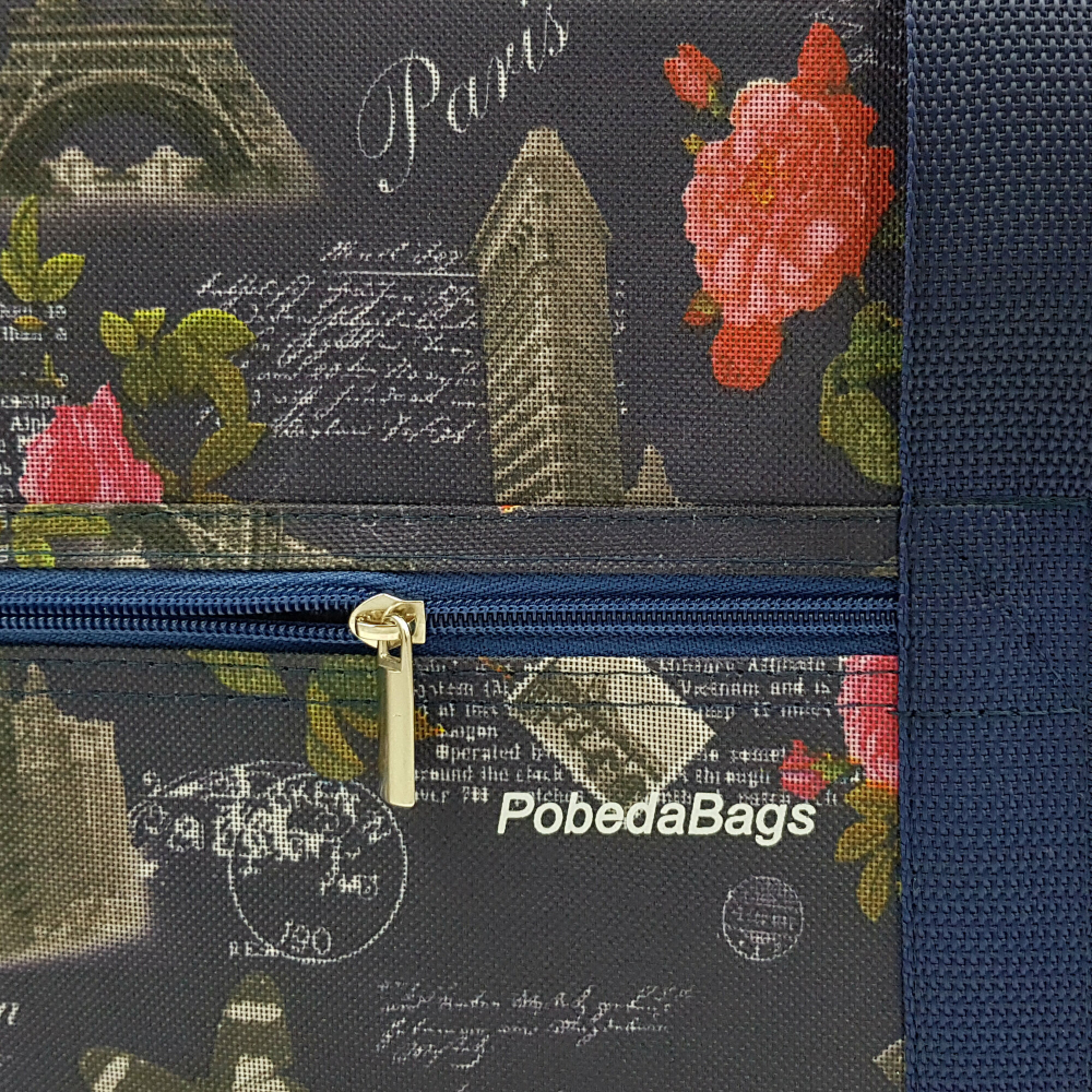 Дорожная сумка для ручной клади Pobedabags Париж 36 x 30 x 27 см