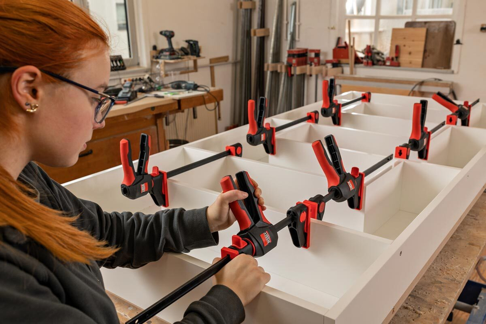 струбцина одноручный зажим Bessey EZ360-45 с вращающейся рукояткой