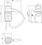 Фен настенный 2200 W ABS HOTELLINE 02012.W белый