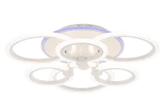 Люстра потолочная светодиодная Rilon 3009/3+3B WT/RGB, 108 Вт, белая