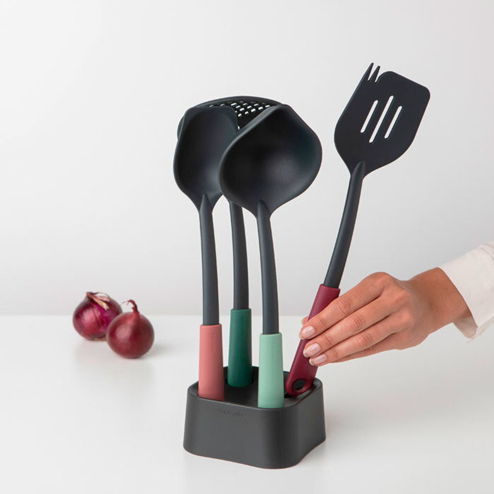 Набор кухонных принадлежностей на подставке Brabantia Tasty+