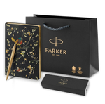 Подарочный набор: Jotter XL SE20 Monochrome в подарочной упаковке, цвет: Gold, стержень Mblue и Ежедневник недатированный, черный.