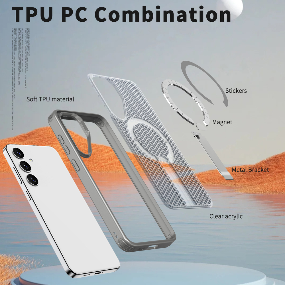 Прозрачный чехол Mesh Pro Magnetic Case для Samsung Galaxy S26 FE