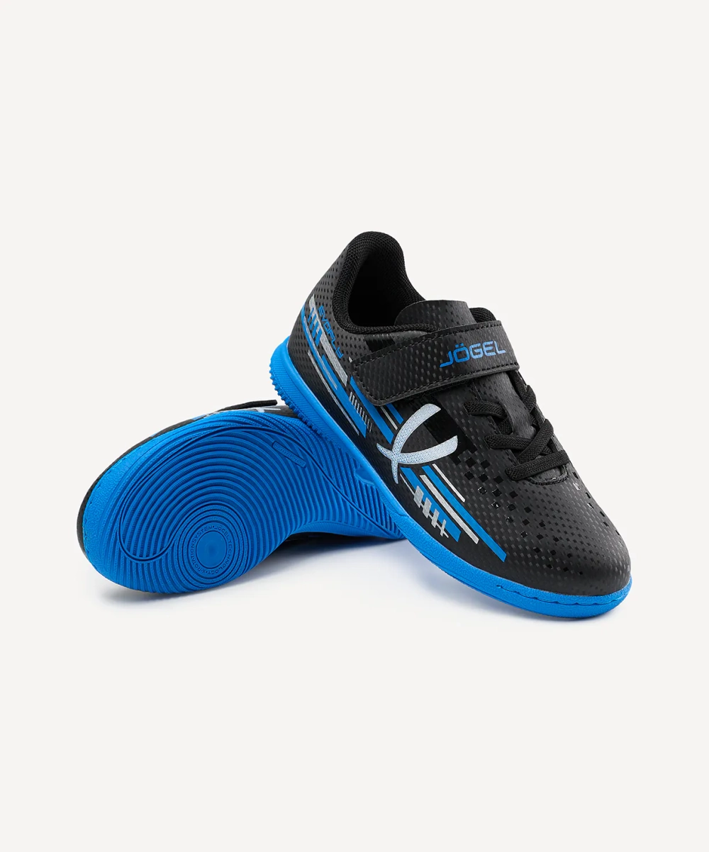 Бутсы зальные Evofly IN Talant Black/blue, детский