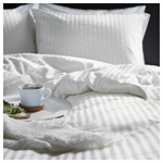 Комплект постельного белья IKEA NATTJASMIN (НАТТЭСМИН ), Односпальный, Белый, 150x200, 50x80 см