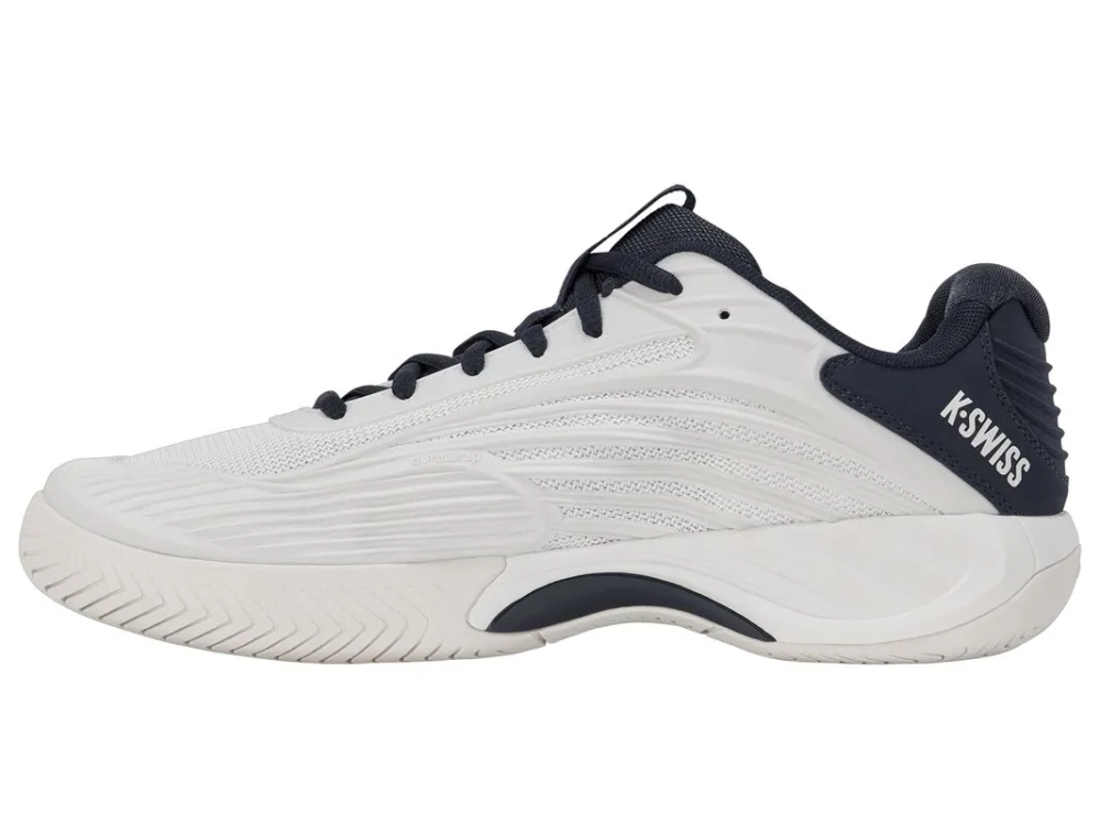 Мужские кроссовки теннисные K-Swiss Hypercourt Express 3 - blanc de blanc/carbon/baltic