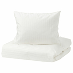 Комплект постельного белья IKEA NATTJASMIN (НАТТЭСМИН ), Двуспальный, Белый, 240х220, 50х80 см