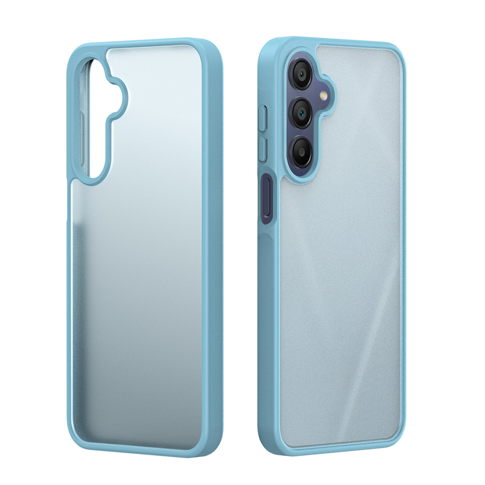 Прозрачный матовый чехол светло-синего цвета (Light Blue) для Samsung Galaxy A17 (5G, 4G), Galaxy A26 5G и Galaxy A16 (5G, 4G), серия Yind Series от Dux Ducis