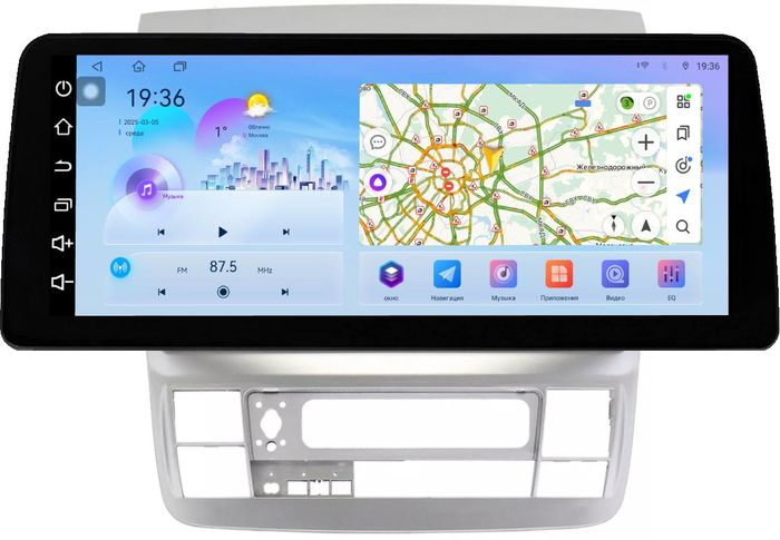 Магнитола для Toyota Alphard 1 H10 2005-2008 - FarCar монитор 12.3" 2K QLED на Android 14, Быстрая, CarPlay, 4G SIM-слот