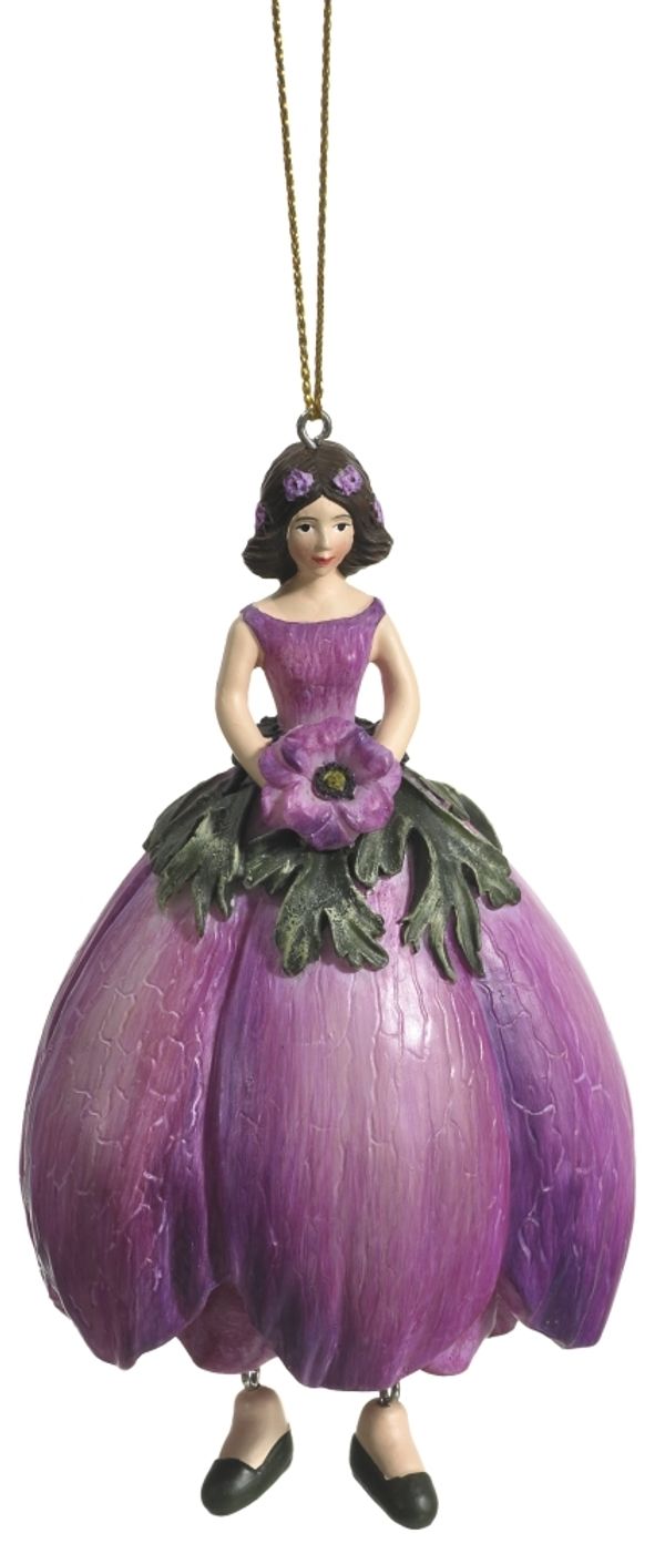 Фигурка декоративная Fiebiger Floristik: Blumenmädchen (цветочная фея) Анемон l=11 см
