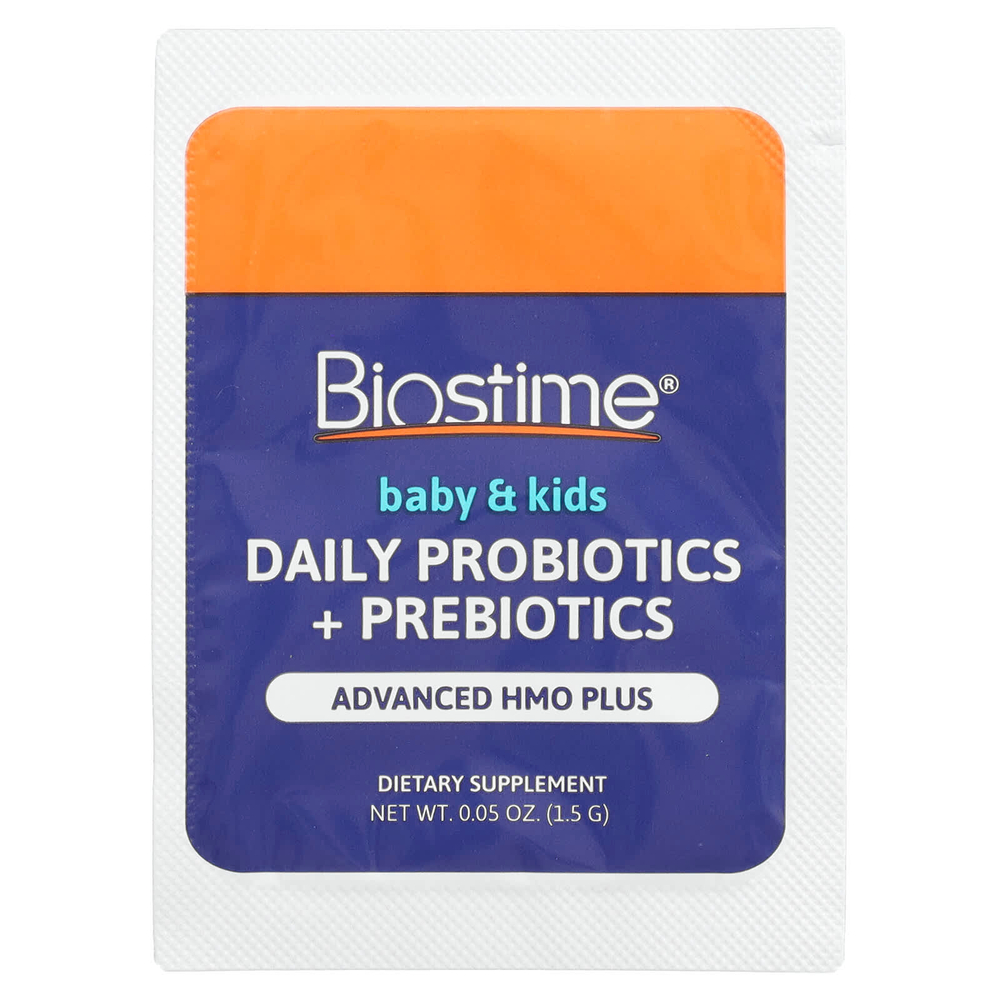 Biostime, Для детей и детей, ежедневные пробиотики и пребиотики из ОПЗ, для детей от 3 месяцев до 6 лет, без вкуса, 28 пакетиков-саше по 1,5 г (0,05 унции)