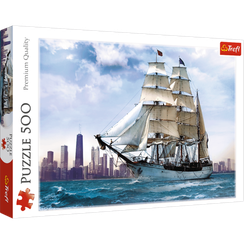 Puzzle "500" - Sailing against Chicago / BE&W