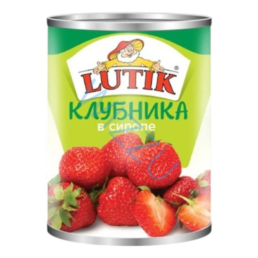 Клубника в сиропе ж/б с ключом 425мл*12шт Lutik