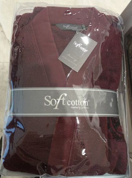 PALATIN антрацит махровый халат SOFT COTTON Турция