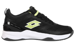 Мужские теннисные кроссовки Lotto Mirage 200 Clay - all black/sharp green/asphalt