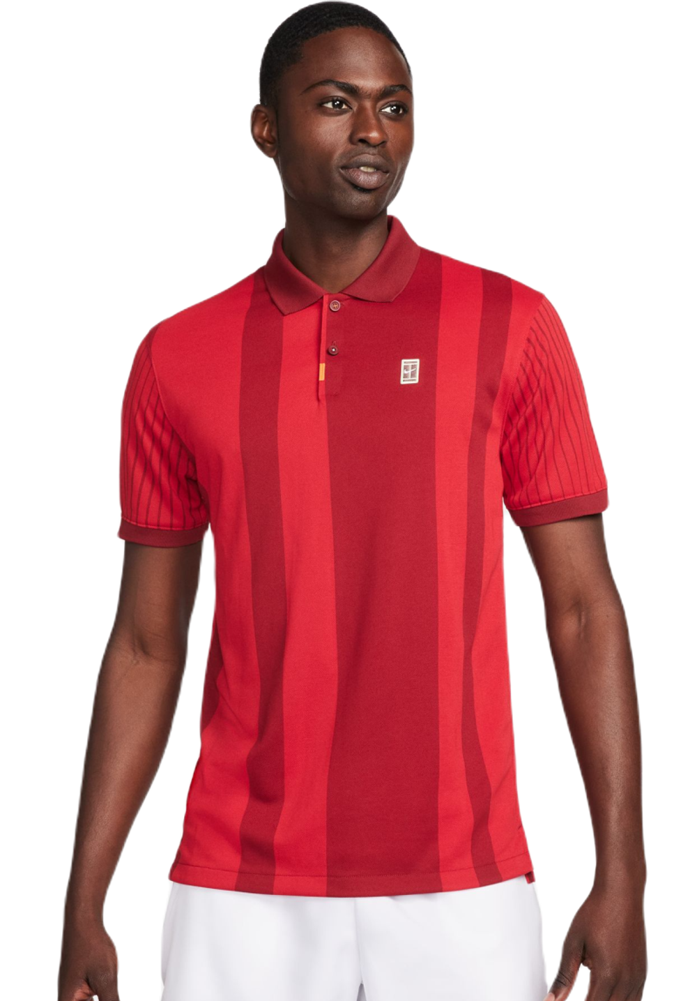 Мужское теннисное поло Nike Polo Dri-Fit Heritage Print - красный