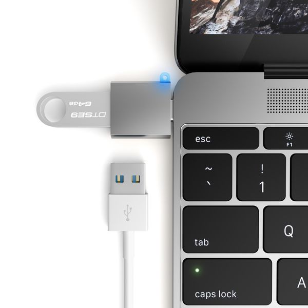 Satechi Type-C (USB-C) to USB 3.0 (ST-TCUAM) Space Gray