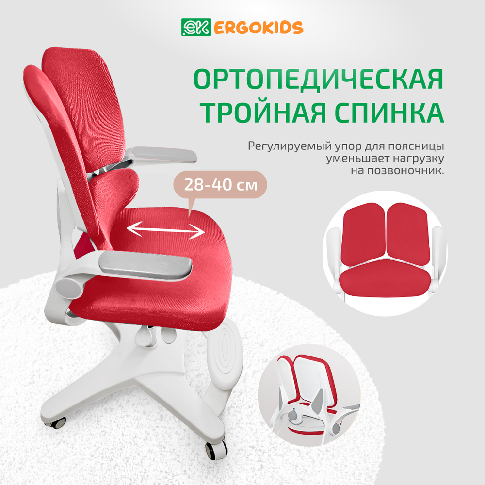 Стул для школьника Ergokids Trinity Y-617 c подлокотниками