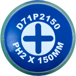 D71P2150 Отвертка стержневая крестовая ANTI-SLIP GRIP, PH2x150 мм