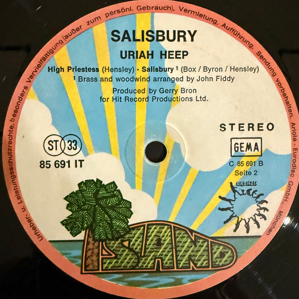Uriah Heep ‎– Salisbury (Германия 1971г.)