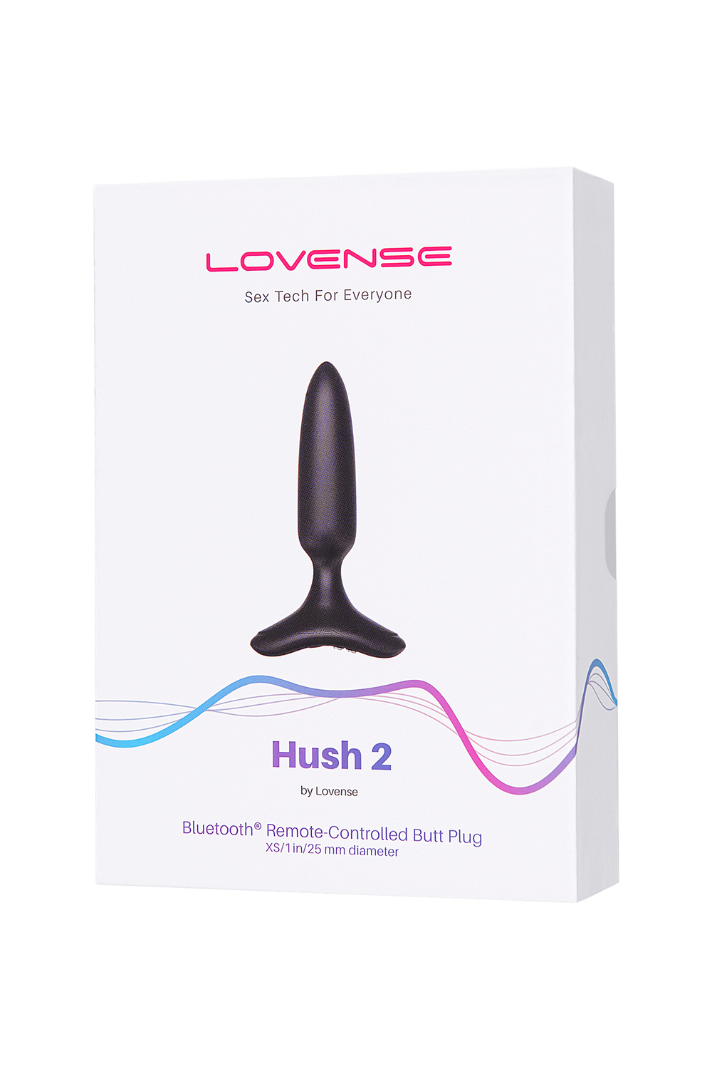 Анальная втулка Lovense Hush 2 XS черная 12,1 см