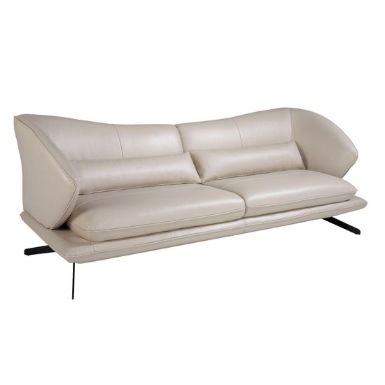 Диван 3-х местный 6146/KF2157-3P-M5652 Angel Cerda кожаный с декоративными подушками