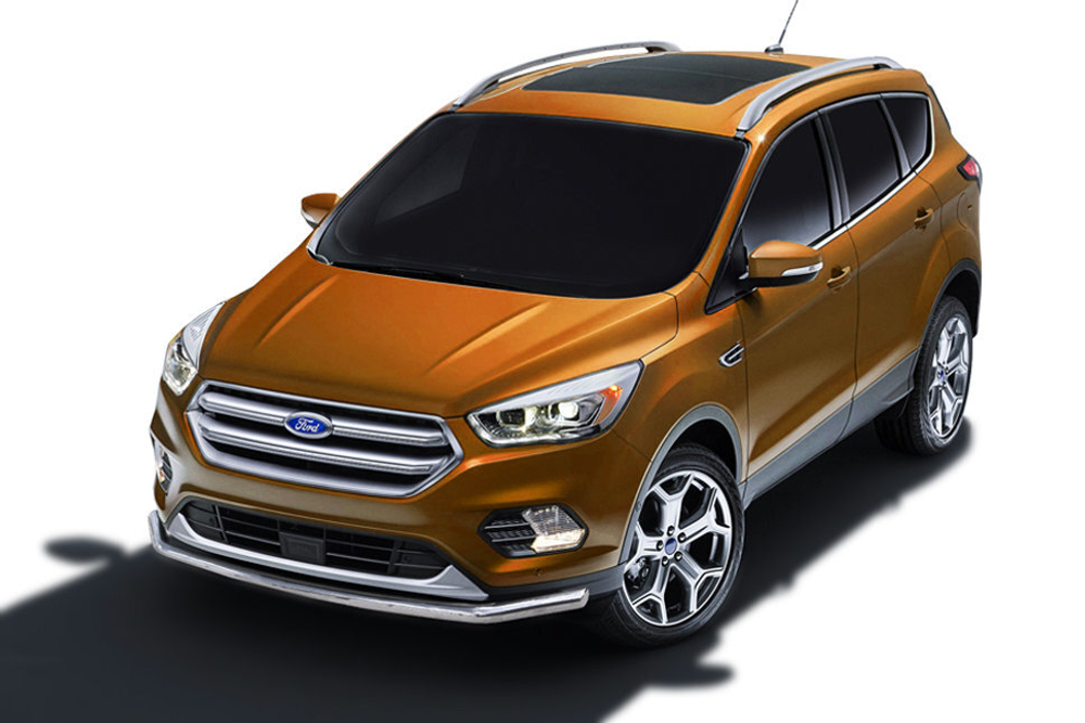 Защита переднего бампера (нержавейка) Ford Kuga (2016-2019) d57