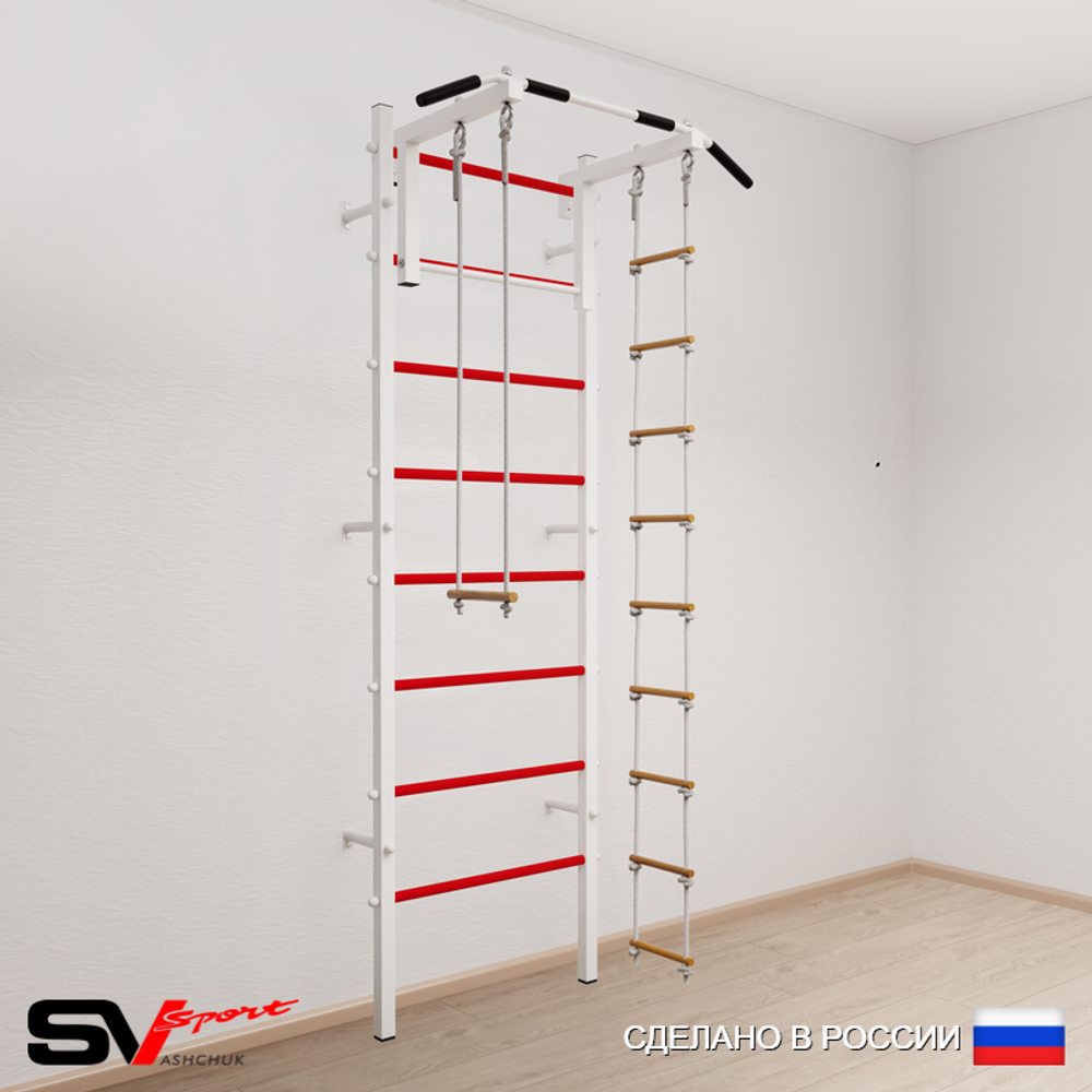 Шведская стенка Sv Sport 518 (Турник стандарт/Лестница/Трапеция)