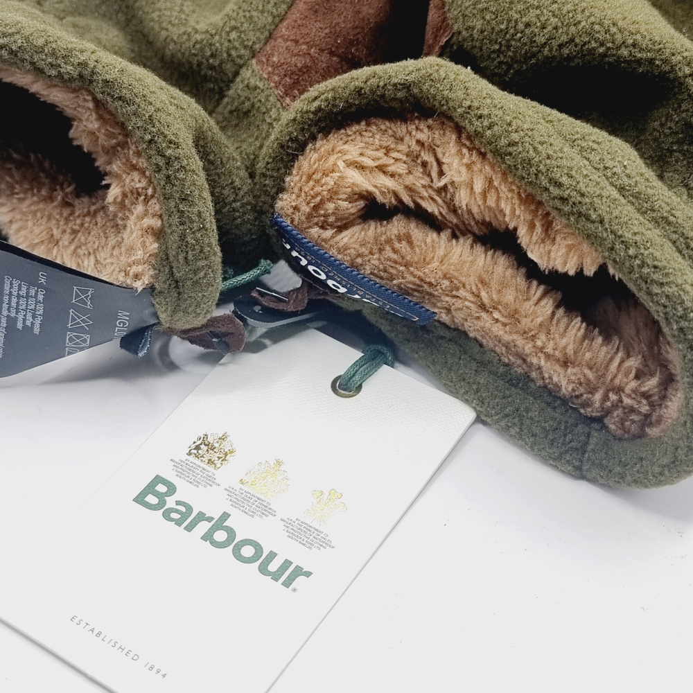 Barbour перчатки Coalford Fleece Gloves размер L OLIVE ( Цвет оливки)