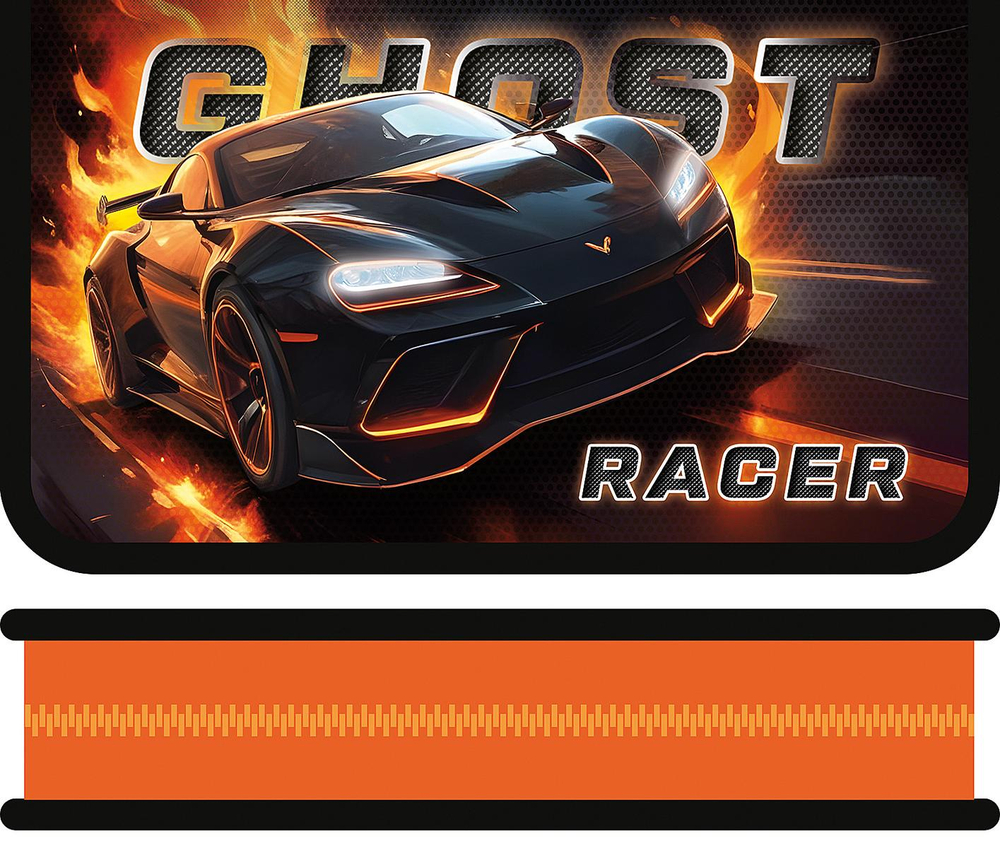 Пенал 1 секц. большой 190/115 "Ghost racer 2025"