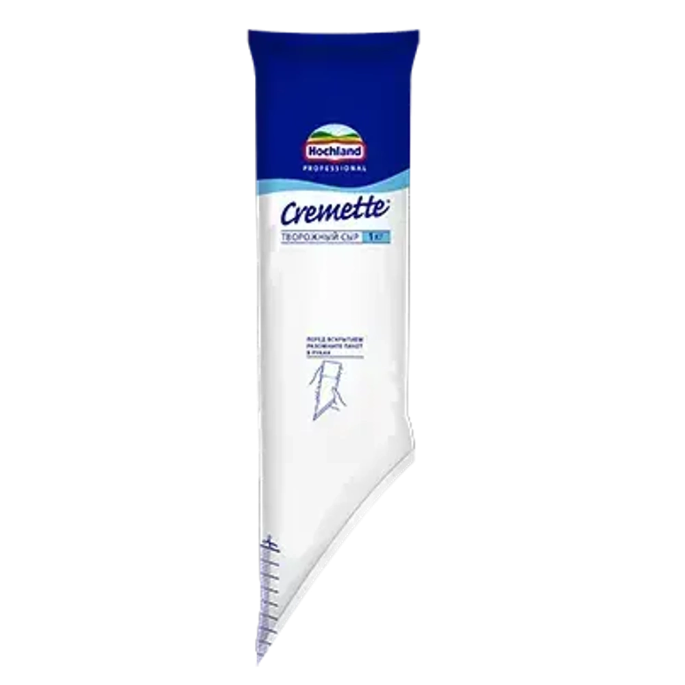 Cыр творожный cremette professional 1 кг МДЖ 65%.