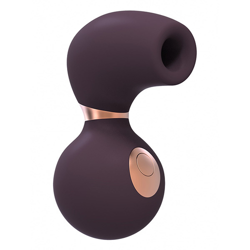 Фиолетовый вакуум-волновой клиторальный стимулятор с вибрацией Irresistible Invincible Purple IRR003PUR