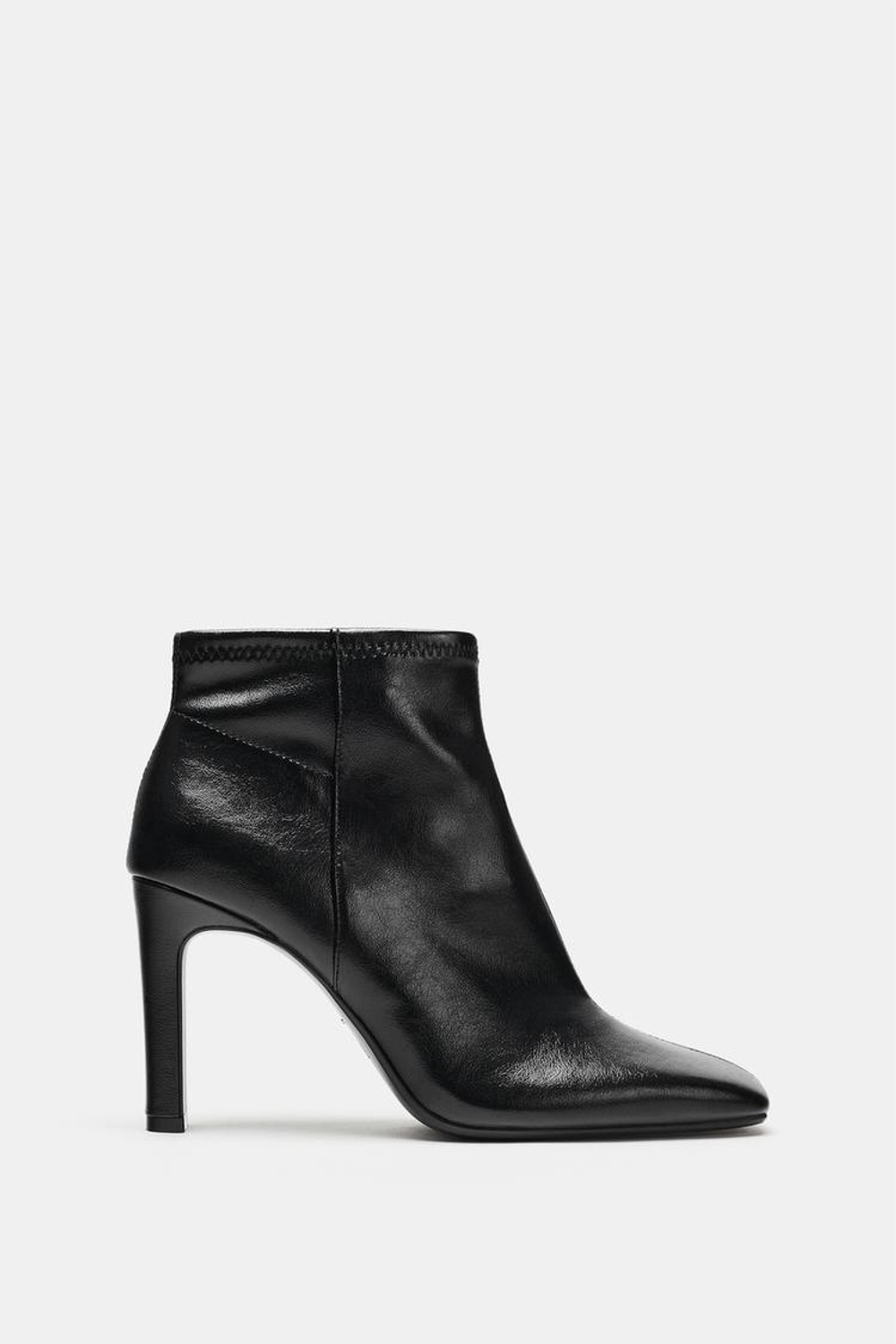 ZARA БОТИЛЬОНЫ НА КАБЛУКЕ, ЧЕРНЫЙ