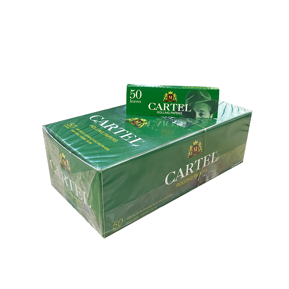 Бумага для сигарет блок "Cartel" Green 50л*50шт