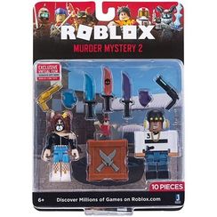 Игровая коллекционная фигурка Jazwares Roblox Game Packs Murder Mystery 2 W6, набор 2 шт.