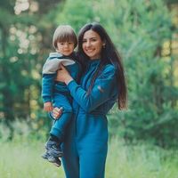 Комбинезон оверсайз "Синий камень" женский утепленный