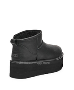 ULTRA MINI PLATFORM LEATHER-black