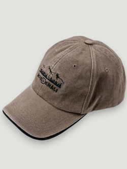 Кепка Nord Denali Logo (коричневая - mud) — вид спереди сбоку