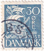 20 почтовых марок, Дания, 1930-1940-е годы, Военные годы, геральдика, исторические личности